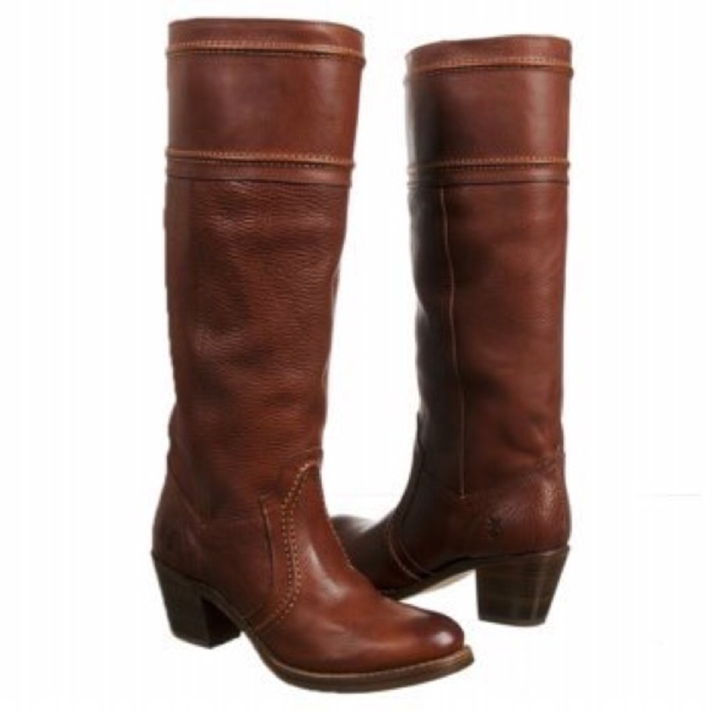 Frye Jane 14I Wide Calf Boot, Size 8, Redwood